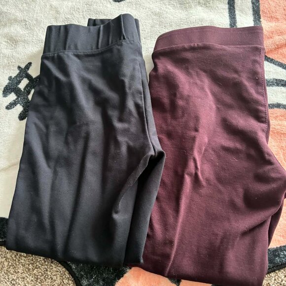 Women’s Leggings Bundle – Lands’ End Small + A.N.A Medium – 2 Pair - Picture 3 of 4